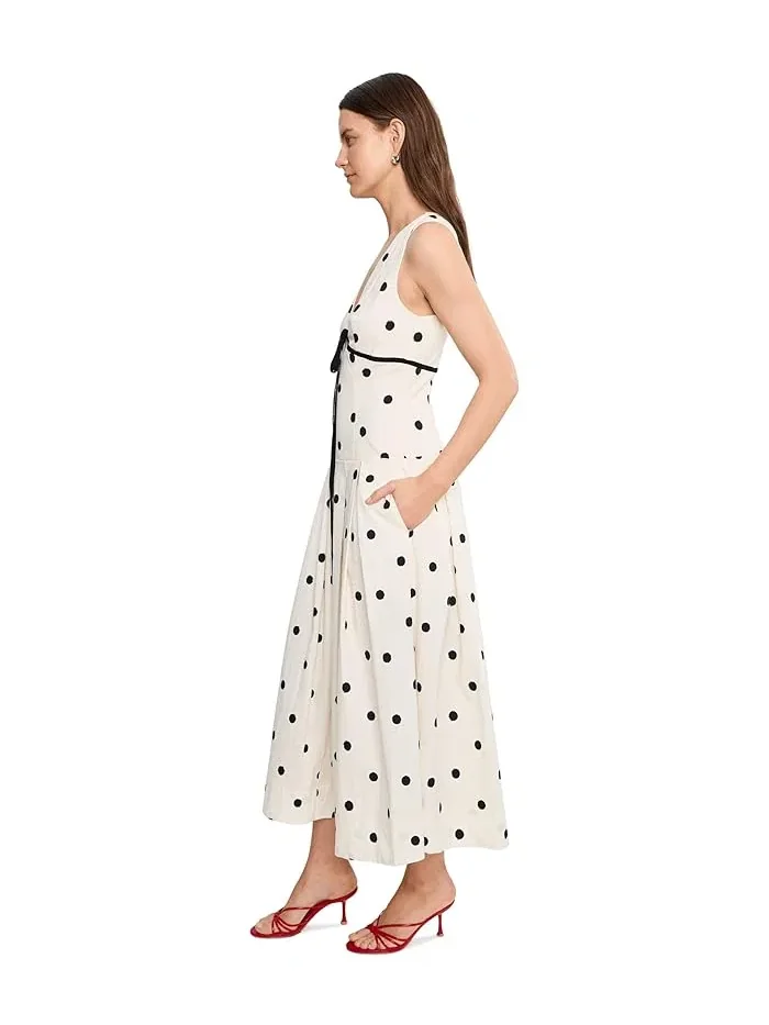 Платье миди с горошком Avec Les Filles, Brushed Polka Dot — 3