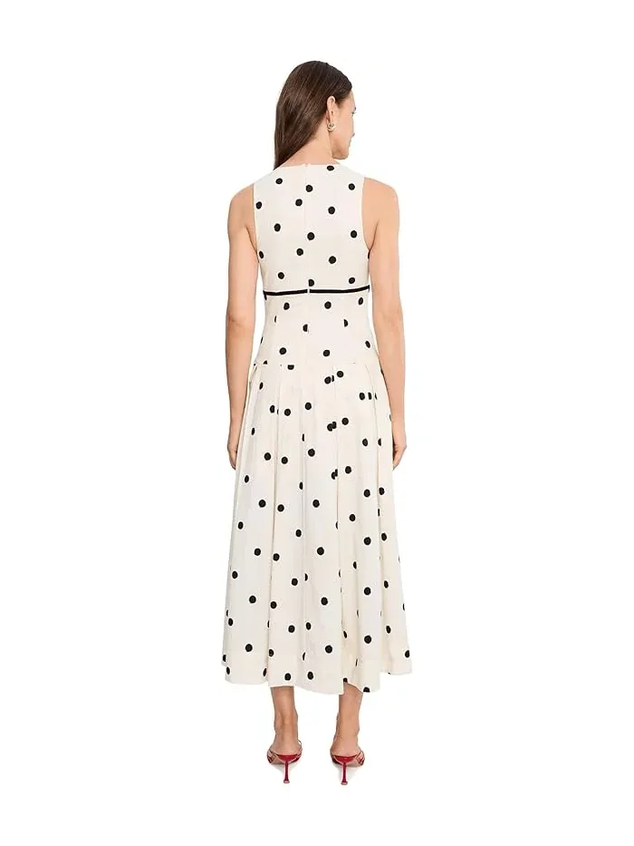 Платье миди с горошком Avec Les Filles, Brushed Polka Dot — 4