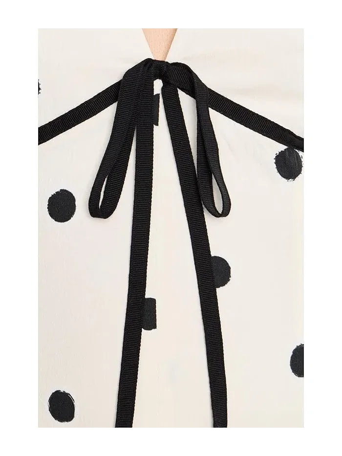Платье миди с горошком Avec Les Filles, Brushed Polka Dot — 5