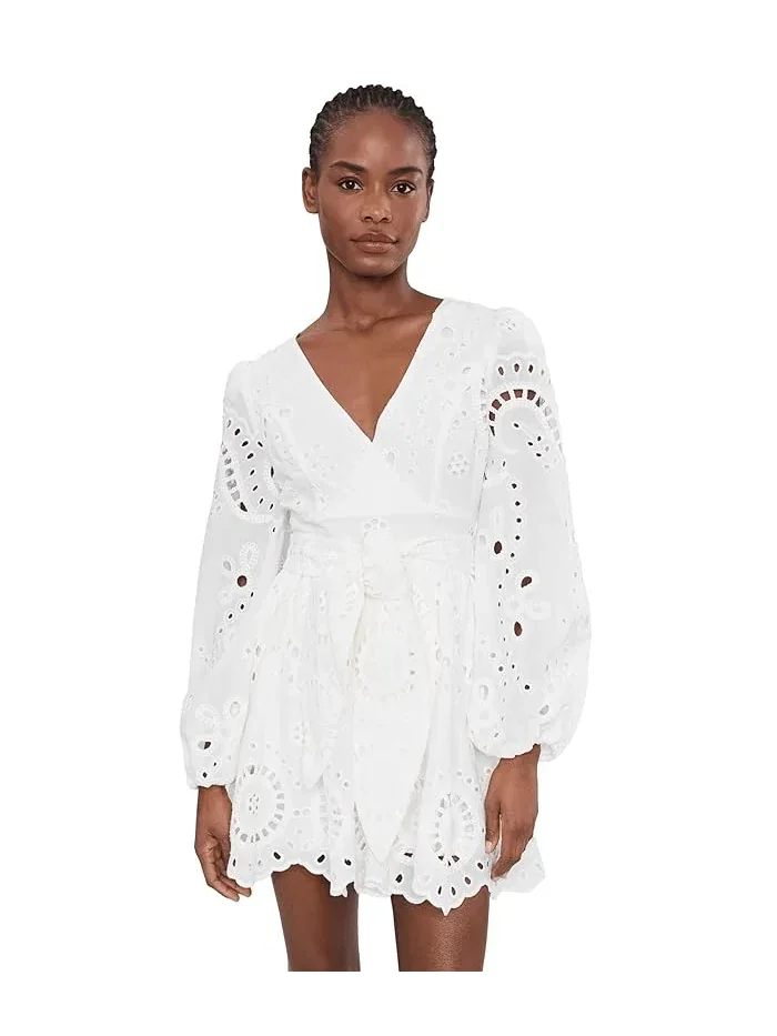 Ромпер с вышивкой Broderie Anglaise Cotton Romper Dress Avec Les Filles — 1