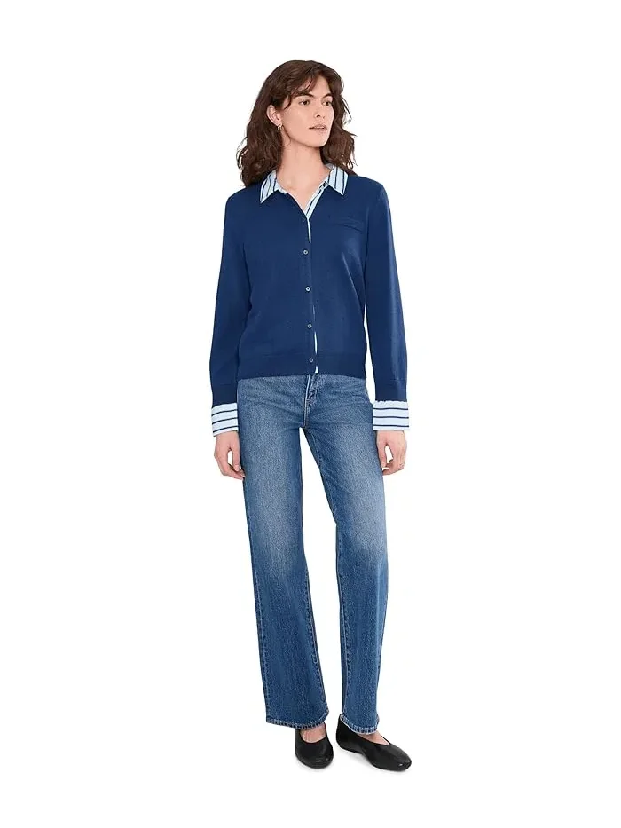 Кардиган с плетеными вставками модель Cardigan with Woven Trims Vince Camuto — 2