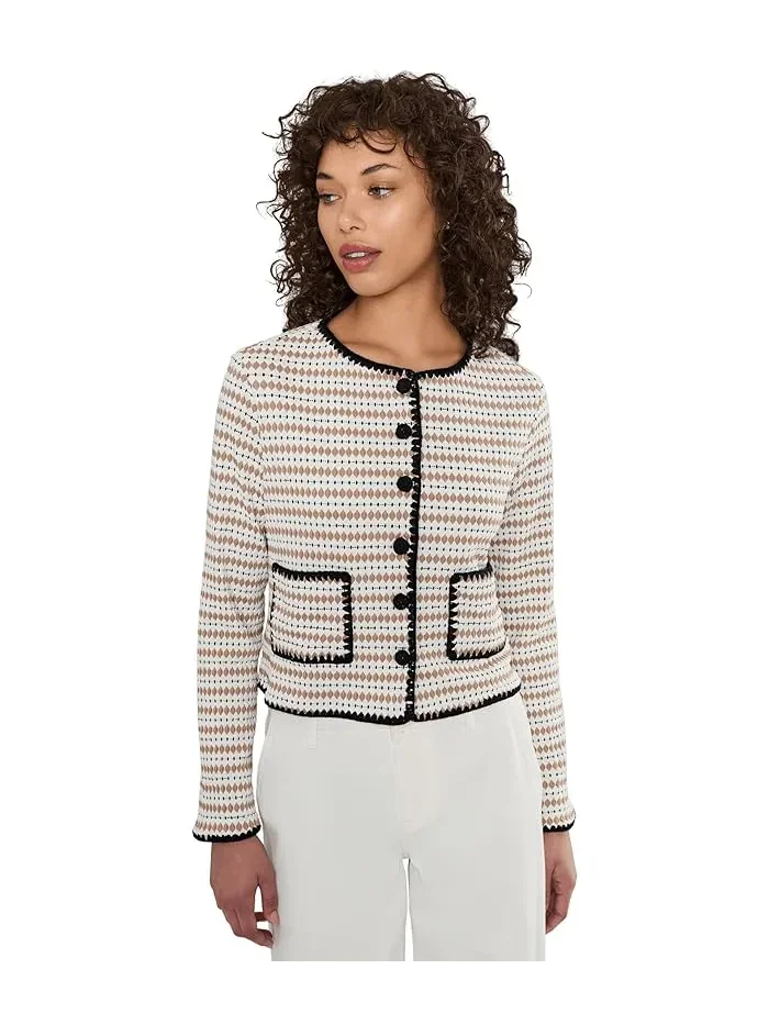 Кардиган с кружевной отделкой Crochet Detailed Knit CeCe — 1