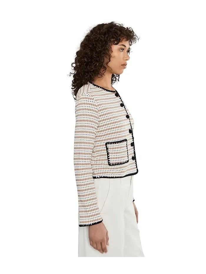 Кардиган с кружевной отделкой Crochet Detailed Knit CeCe — 3