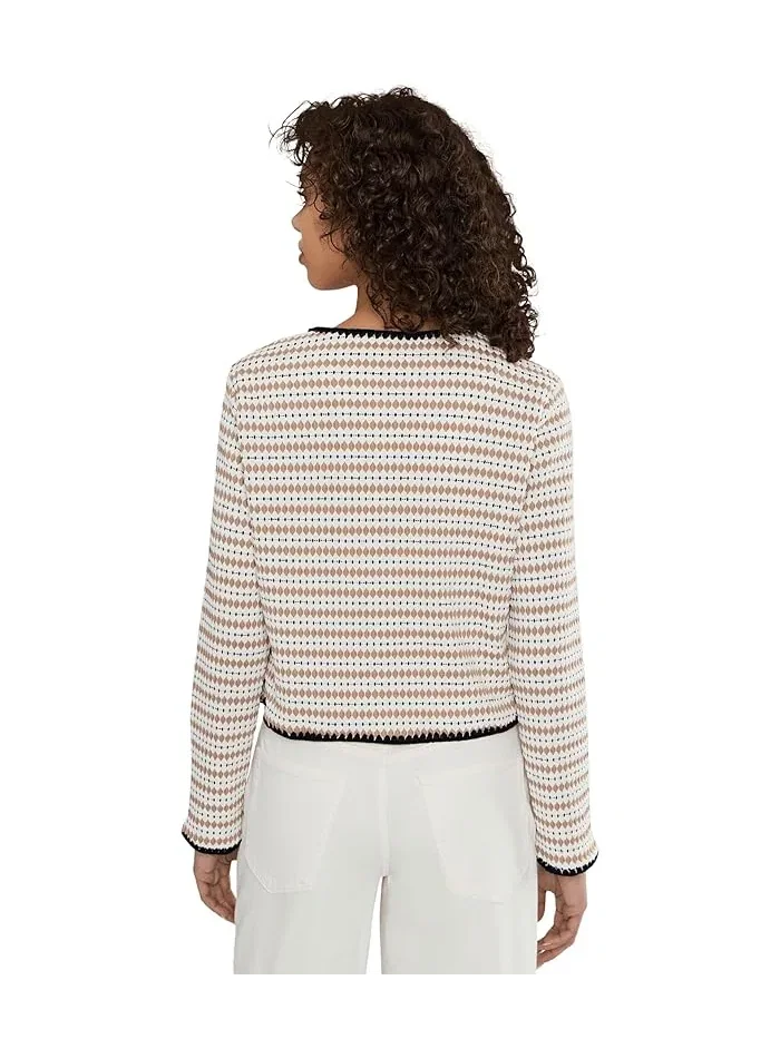 Кардиган с кружевной отделкой Crochet Detailed Knit CeCe — 4