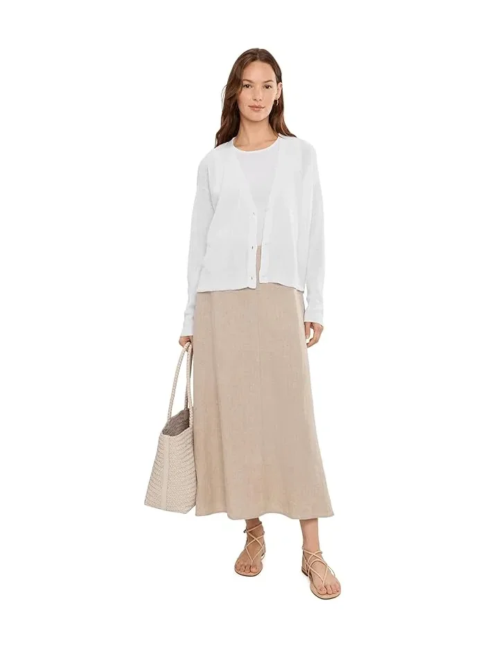 Кардиган с V-образным вырезом Organic Linen Cotton Eileen Fisher — 2