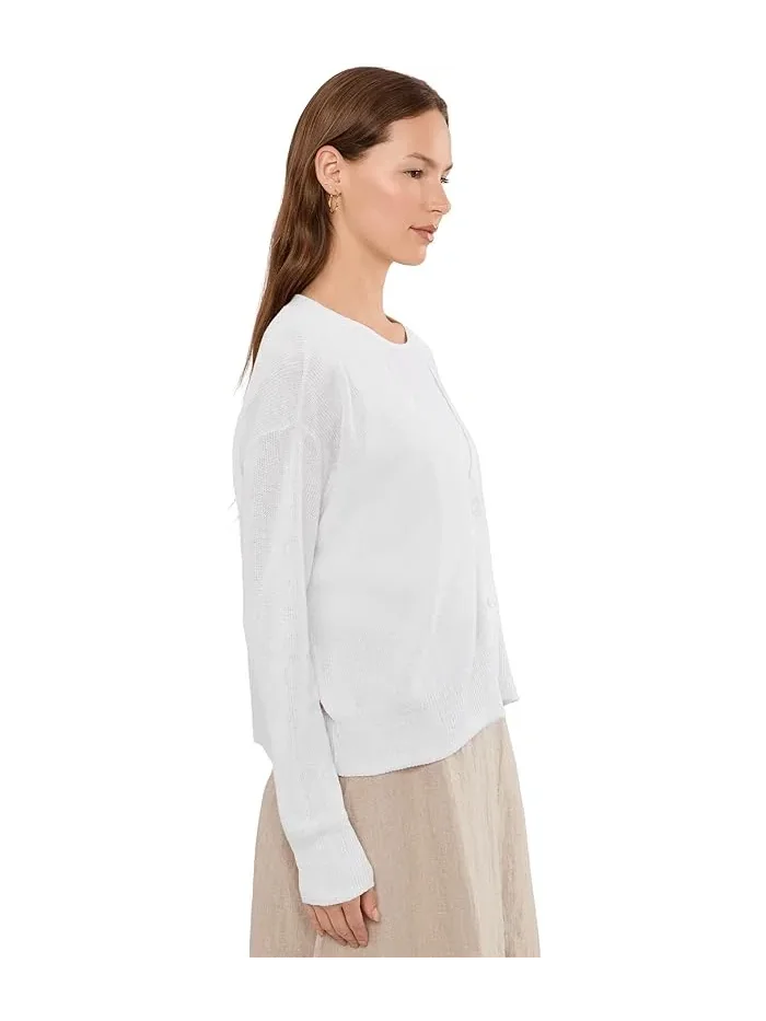 Кардиган с V-образным вырезом Organic Linen Cotton Eileen Fisher — 3