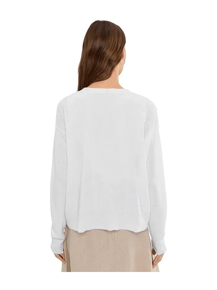 Кардиган с V-образным вырезом Organic Linen Cotton Eileen Fisher — 4