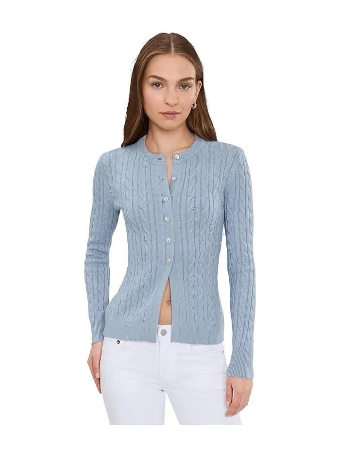Кардиган с косами Juliette 525 America — синий