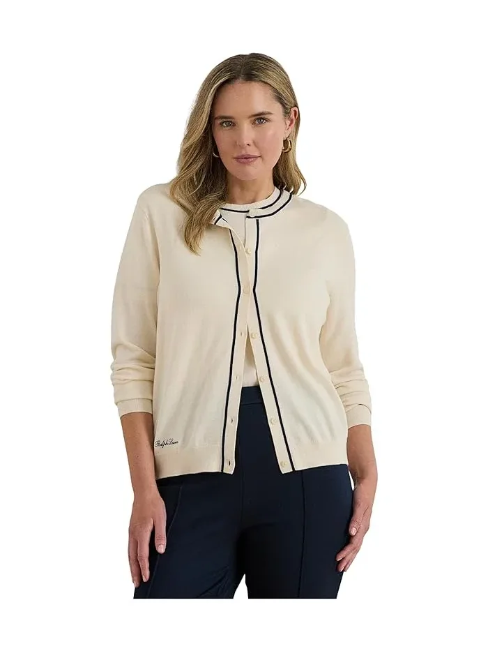 Кардиган двухцветный Two-Tone Cotton-Modal Cardigan Lauren Ralph Lauren — 1