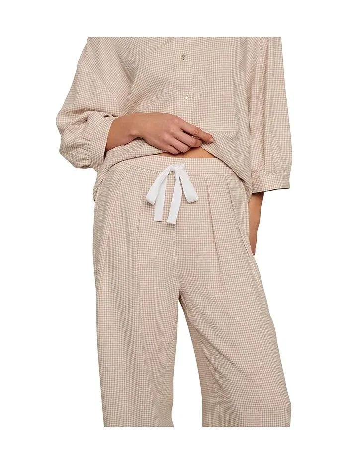 Пижамные брюки прямого кроя Linen Blend Relaxed Eberjey — 4