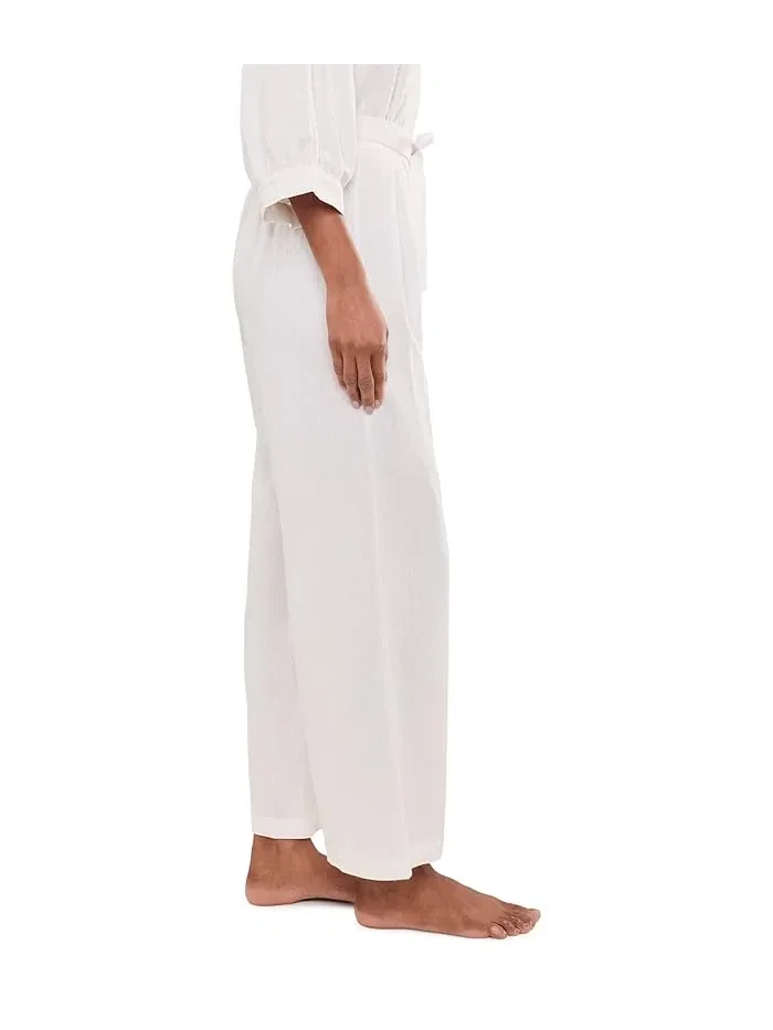 Брюки расслабленного кроя Linen Blend Relaxed Pants Eberjey — 3