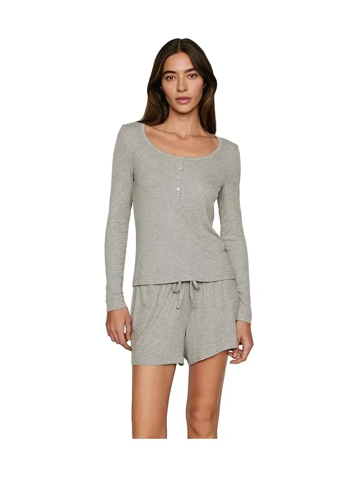 Пижамная рубашка Dream Rib Longsleeve Henley Eberjey — 1
