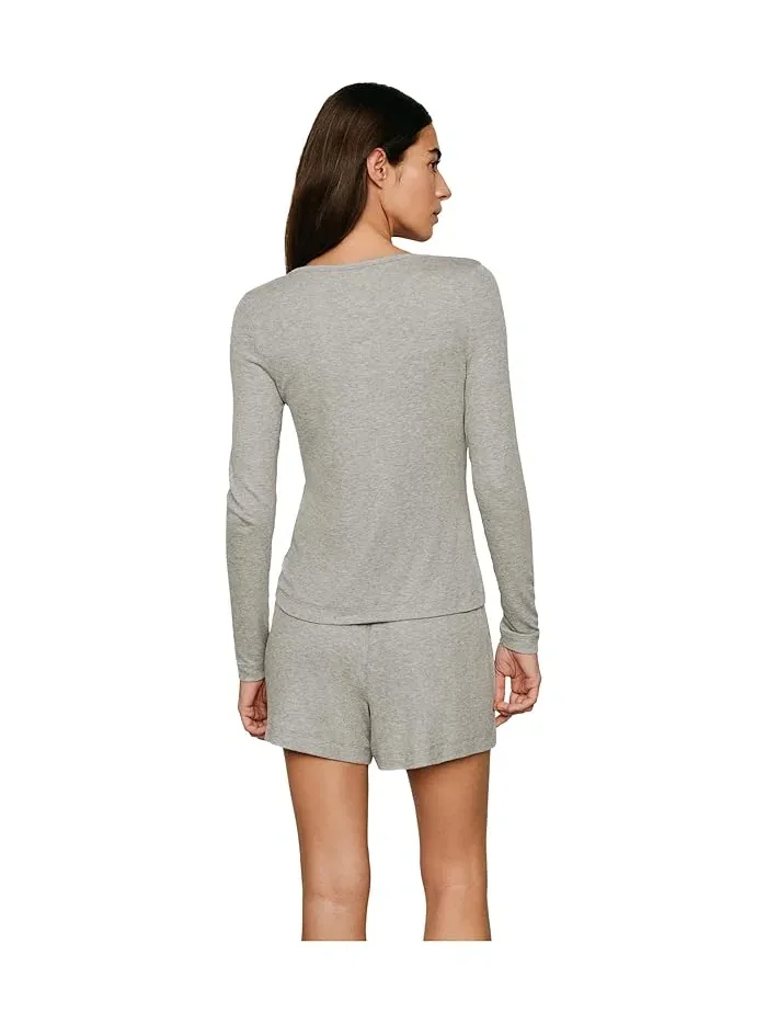 Пижамная рубашка Dream Rib Longsleeve Henley Eberjey — 2
