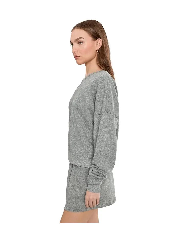 Пижамный комплект с длинным рукавом Weekend Club Long Sleeve Shorties Set HONEYDEW — 3