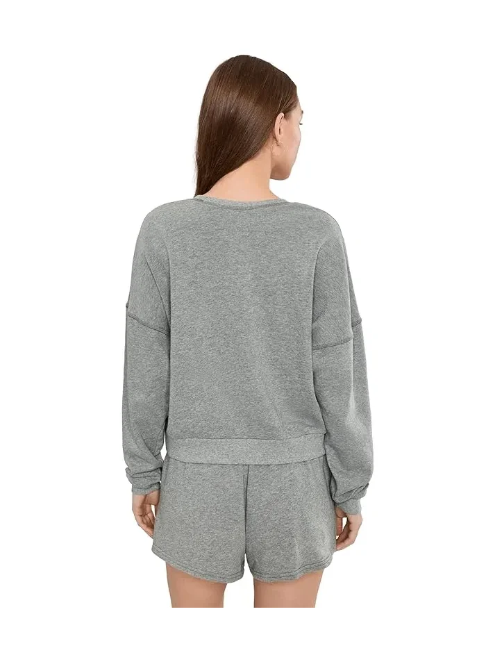 Пижамный комплект с длинным рукавом Weekend Club Long Sleeve Shorties Set HONEYDEW — 4