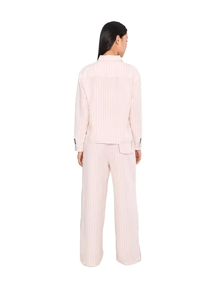 Пижама длинная HONEYDEW, Flora Stripe — 4