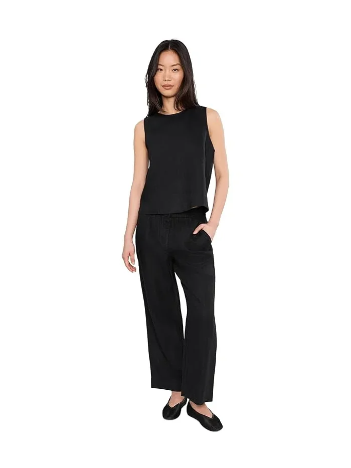 Брюки из органического льна Petite Heavy Organic Linen Straight Full Length Trousers Eileen Fisher — 2