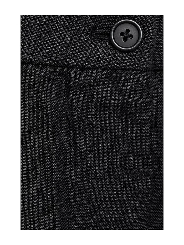 Брюки из органического льна Petite Heavy Organic Linen Straight Full Length Trousers Eileen Fisher — 5