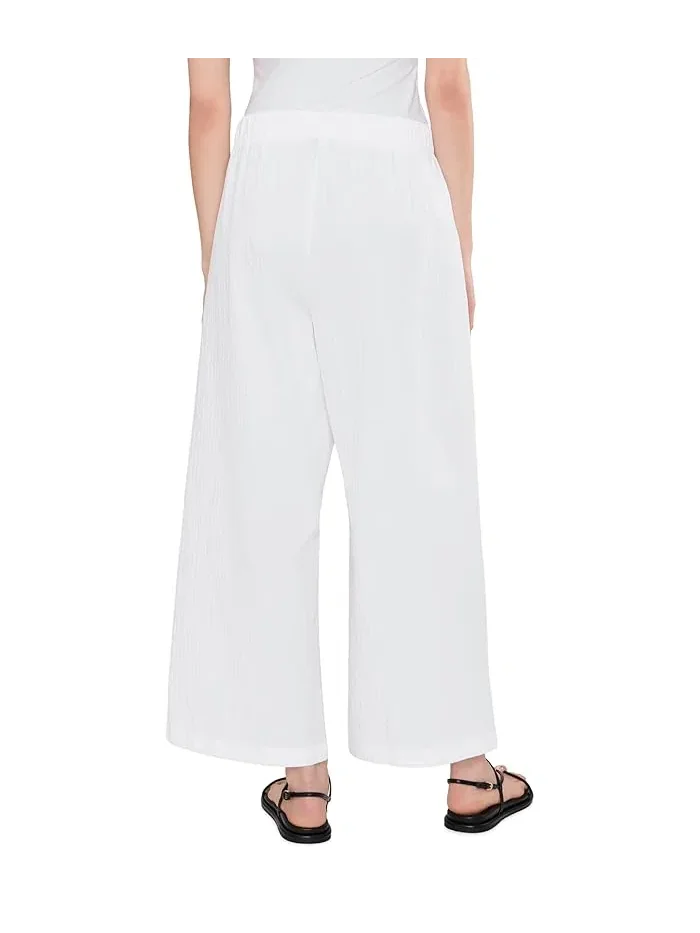 Штаны широкие Organic Cotton Pucker Ankle Wide Eileen Fisher — 4