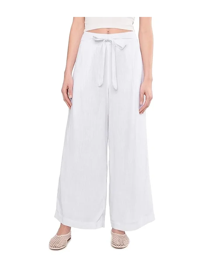 Брюки широкие с завязкой на поясе Vince Camuto — 1