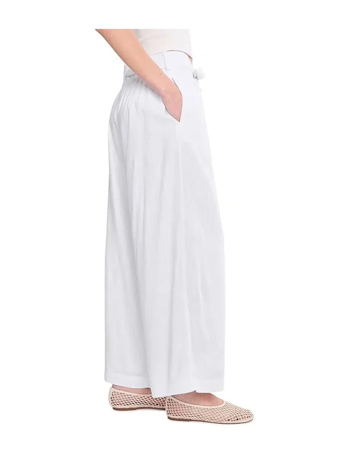 Брюки широкие с завязкой на поясе Vince Camuto — 3