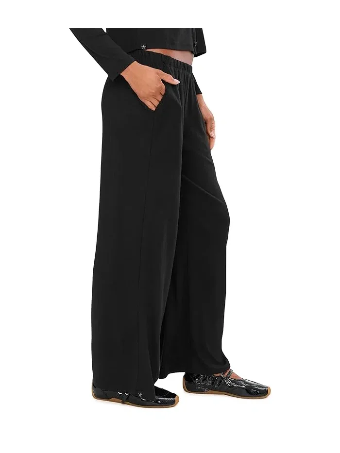Штаны Pointelle Rib Pants с отделкой гребешком Barefoot Dreams — 3