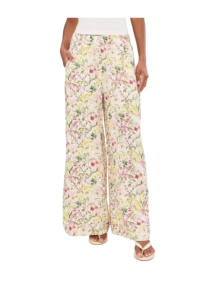 Брюки широкие с эластичным поясом Vince Camuto — 1
