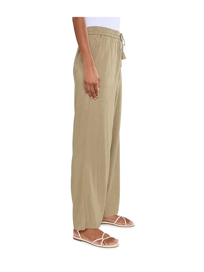 Штаны свободного кроя Mid-Rise Pull-On Drawstring Waistband Wide Leg Pants 30in Inseam Liverpool Los Angeles — 3