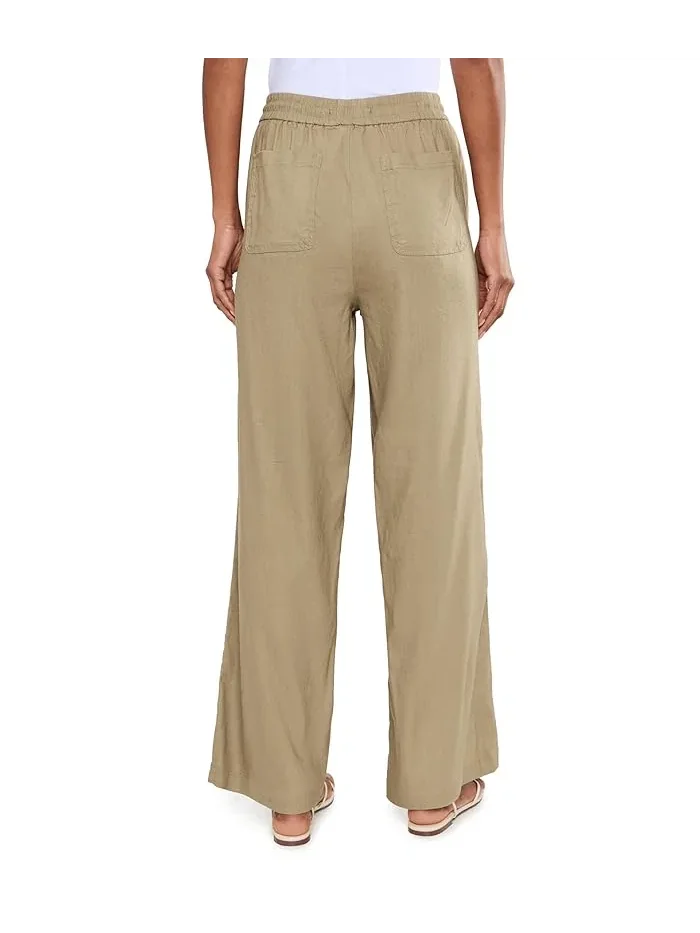 Штаны свободного кроя Mid-Rise Pull-On Drawstring Waistband Wide Leg Pants 30in Inseam Liverpool Los Angeles — 4