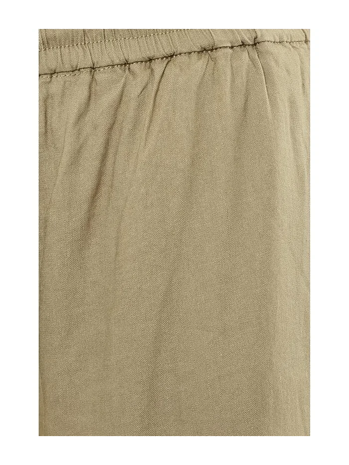 Штаны свободного кроя Mid-Rise Pull-On Drawstring Waistband Wide Leg Pants 30in Inseam Liverpool Los Angeles — 5