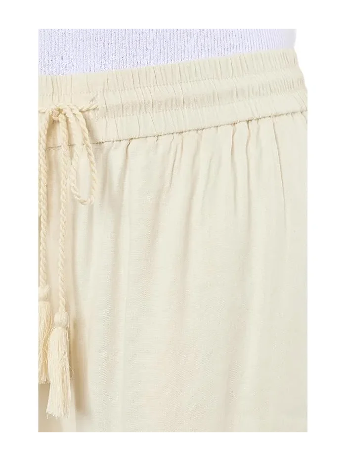 Широкие брюки с завязкой Mid-Rise Pull-On Liverpool Los Angeles, Nautical Stripe — 5