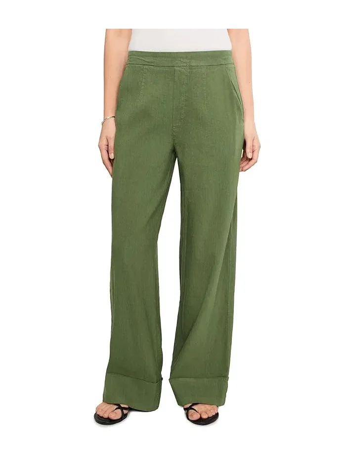 Брюки высокие широкие Meg Linen KUT from the Kloth, Dill — 1