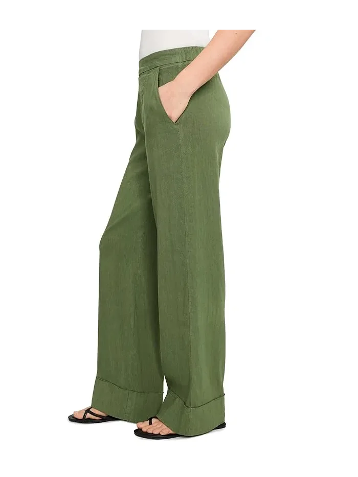 Брюки высокие широкие Meg Linen KUT from the Kloth, Dill — 3