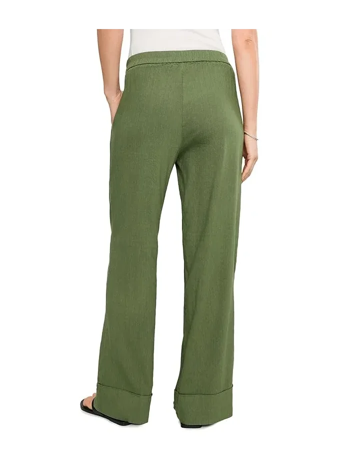 Брюки высокие широкие Meg Linen KUT from the Kloth, Dill — 4