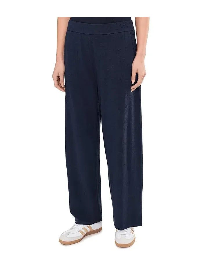 Брюки прямые джерси Cross Hatch Stretch Jersey Straight Ankle Eileen Fisher — 1