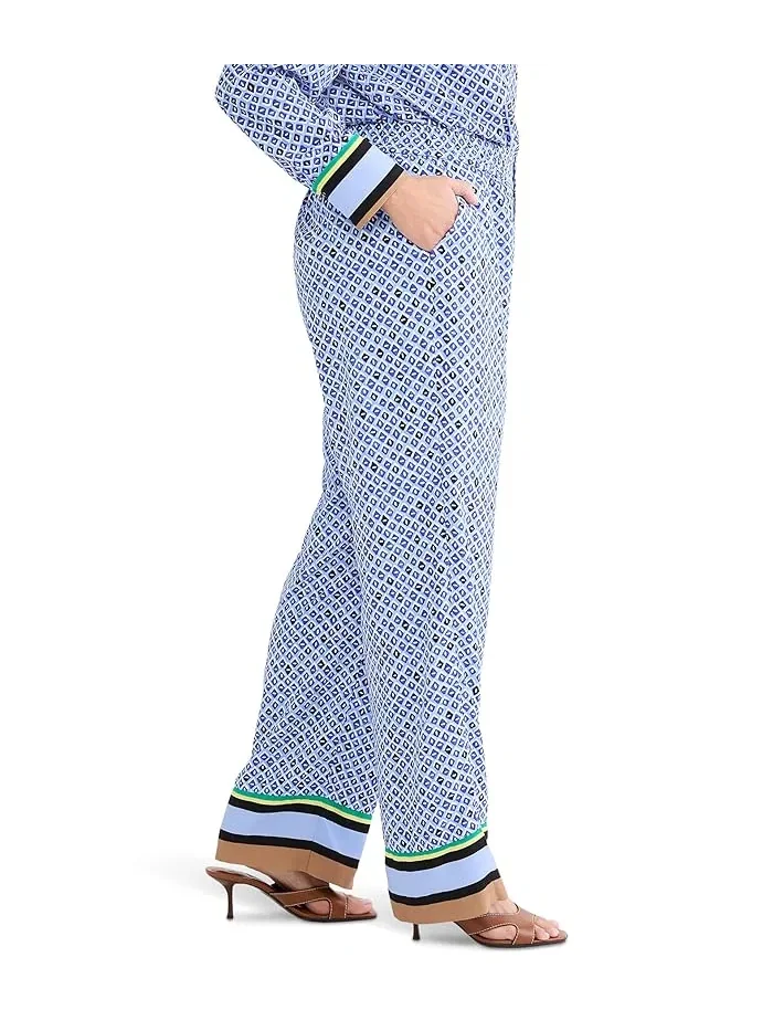 Широкие брюки Lenox с мозаичным узором NIC+ZOE — 2