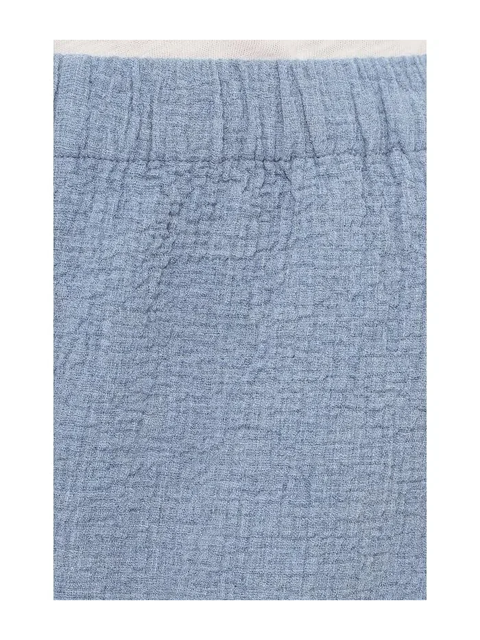 Брюки широкие из органического хлопка Organic Cotton Doubleweave Ankle Wide Pants Eileen Fisher — 5