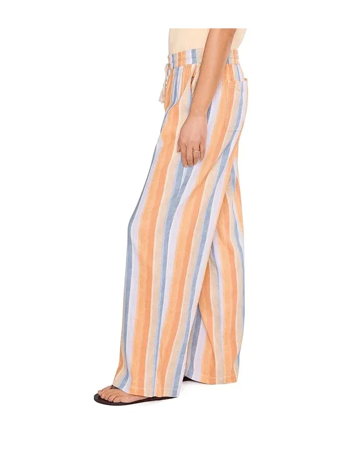 Брюки с принтом Mid-Rise Pull-on Drawstring Waistband Wide Leg Pant Liverpool Los Angeles — 3