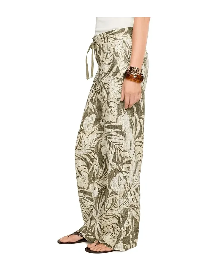 Широкие брюки с принтом пальмовых листьев Lauren Ralph Lauren — 3