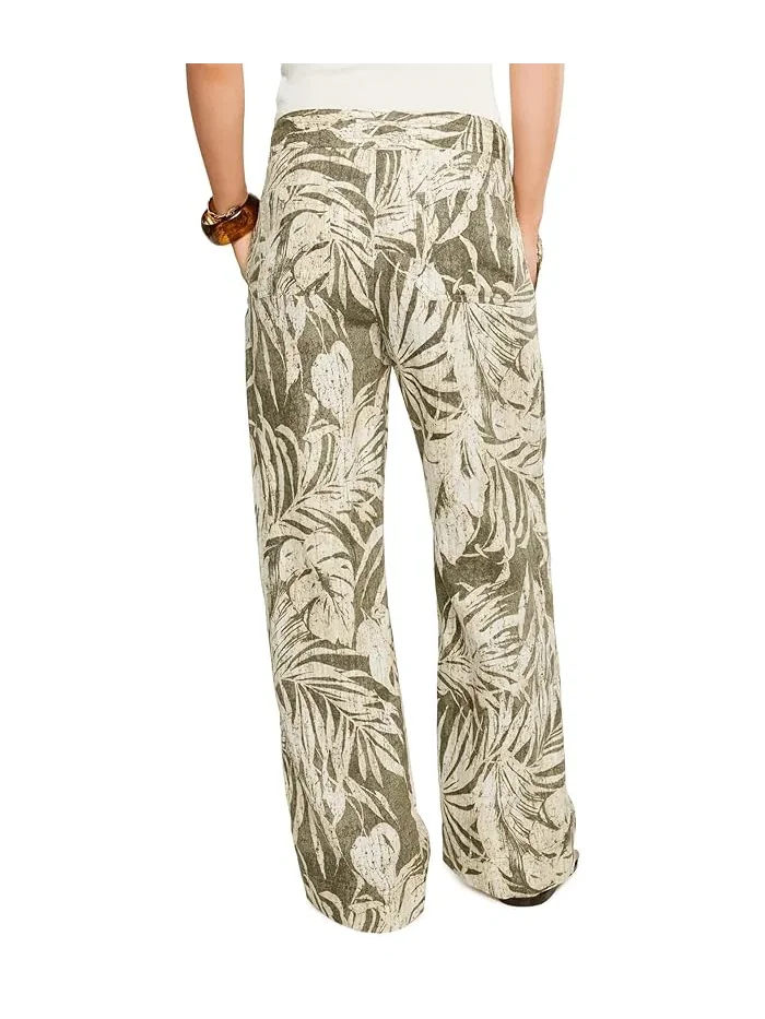 Широкие брюки с принтом пальмовых листьев Lauren Ralph Lauren — 4