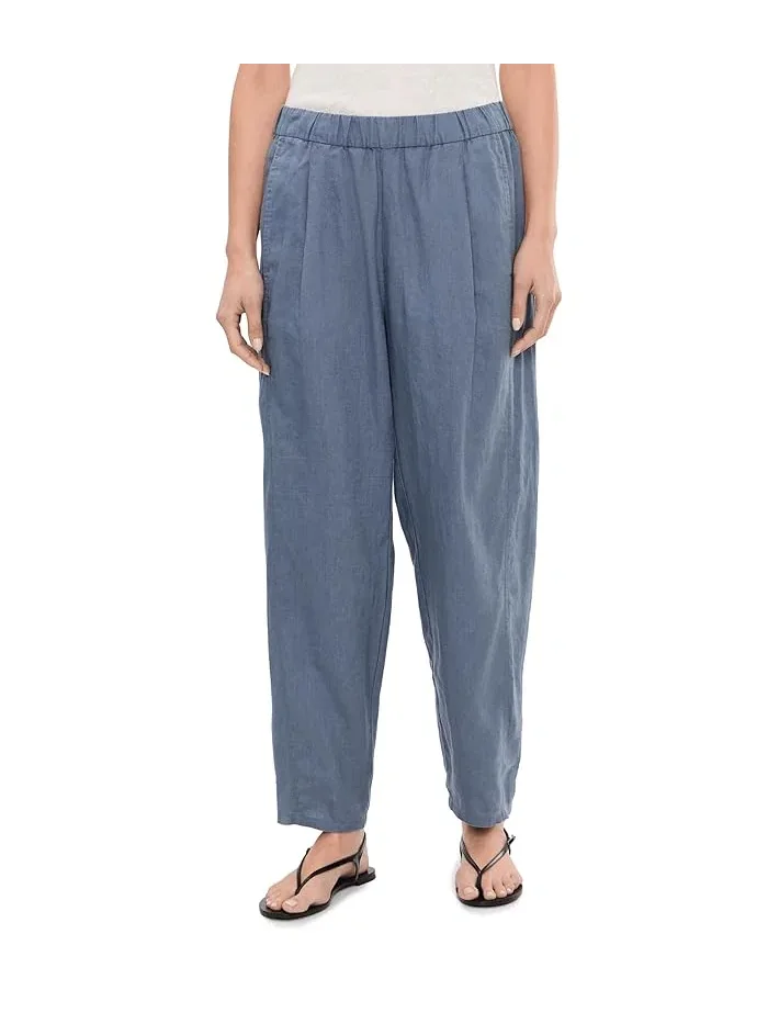 Штаны органические льняные модель Ankle Pleated Lantern Eileen Fisher — 1
