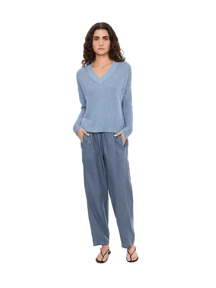 Штаны органические льняные модель Ankle Pleated Lantern Eileen Fisher — 2