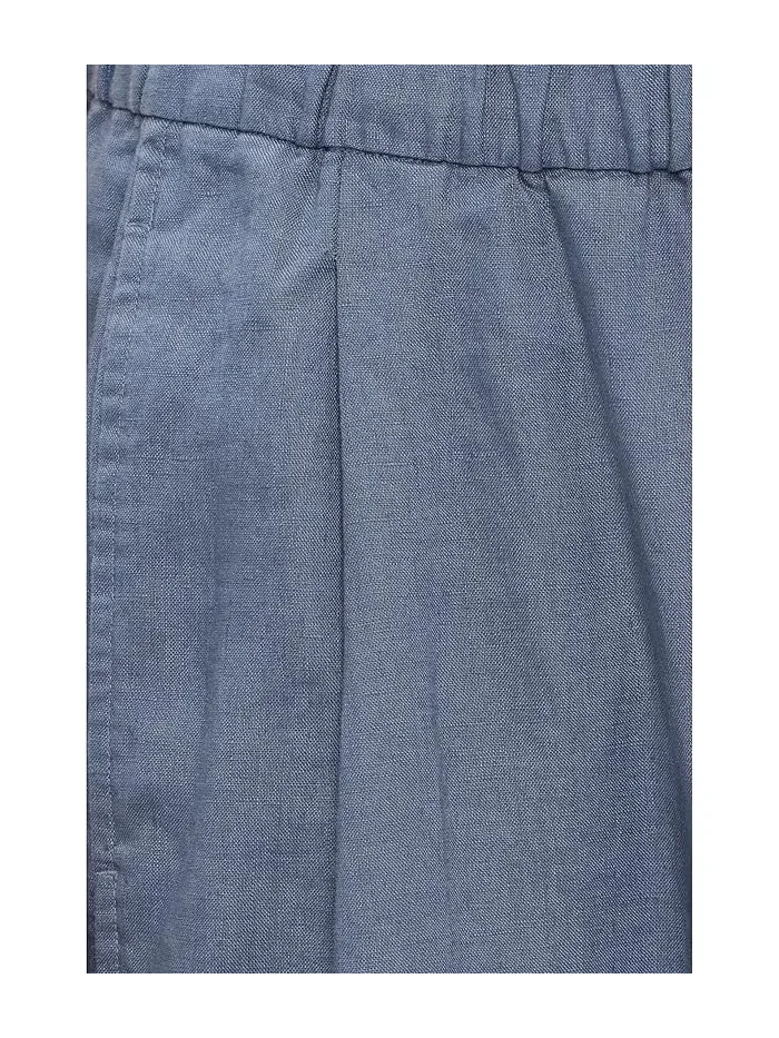 Штаны органические льняные модель Ankle Pleated Lantern Eileen Fisher — 5