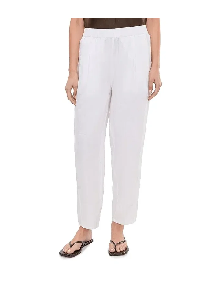 Брюки-фонарик Organic Linen Ankle Pleated Lantern Eileen Fisher — 1