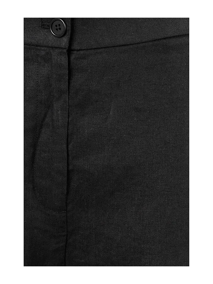Брюки широкие укороченные Organic Linen Pleated Wide Crop Eileen Fisher — 5