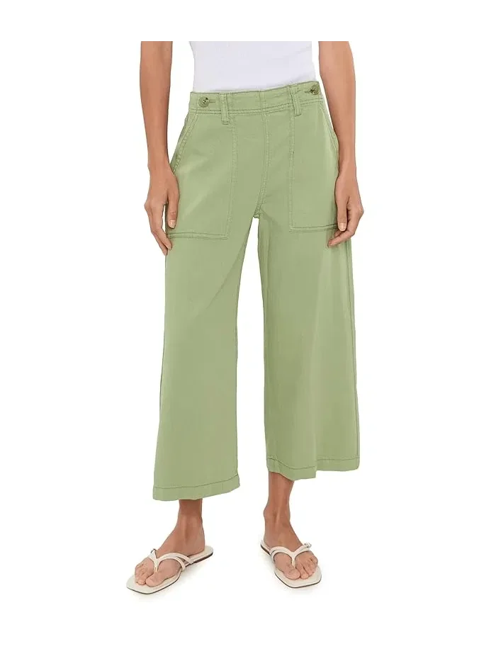 Брюки широкие укороченные Petite Mid-Rise Utility Crop Liverpool Los Angeles — 1