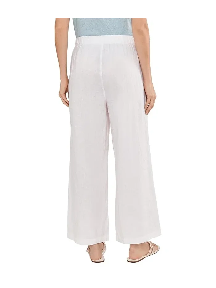 Штаны органический лен Organic Linen Ankle Wide Pants Eileen Fisher — 4