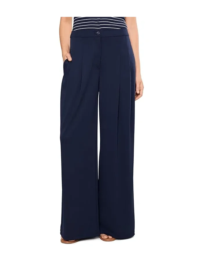Брюки широкие плиссированные из джерси модель Pleated Stretch Jersey Wide-Leg Pants Lauren Ralph Lauren — 1