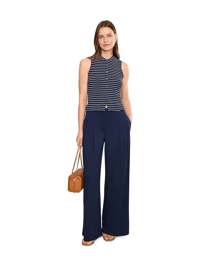 Брюки широкие плиссированные из джерси модель Pleated Stretch Jersey Wide-Leg Pants Lauren Ralph Lauren — 2