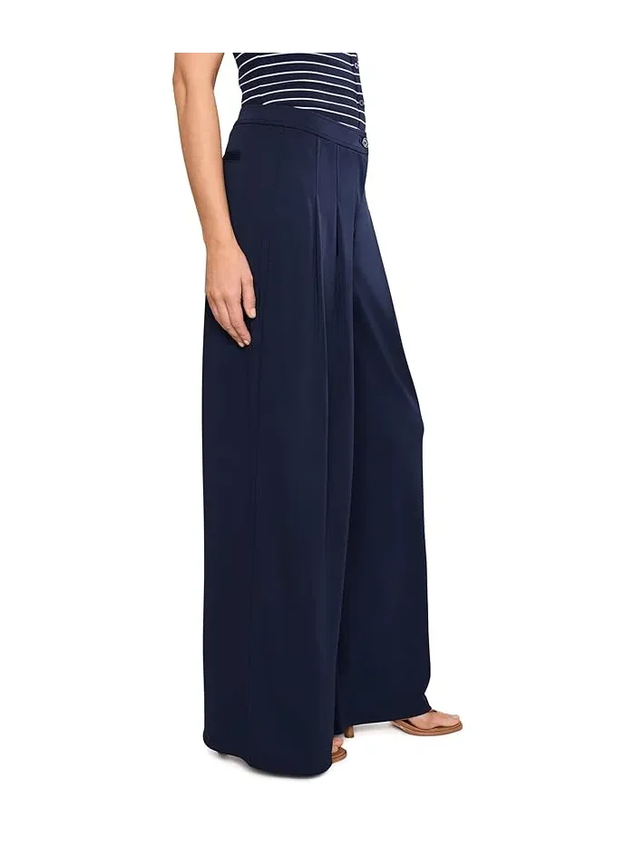 Брюки широкие плиссированные из джерси модель Pleated Stretch Jersey Wide-Leg Pants Lauren Ralph Lauren — 3